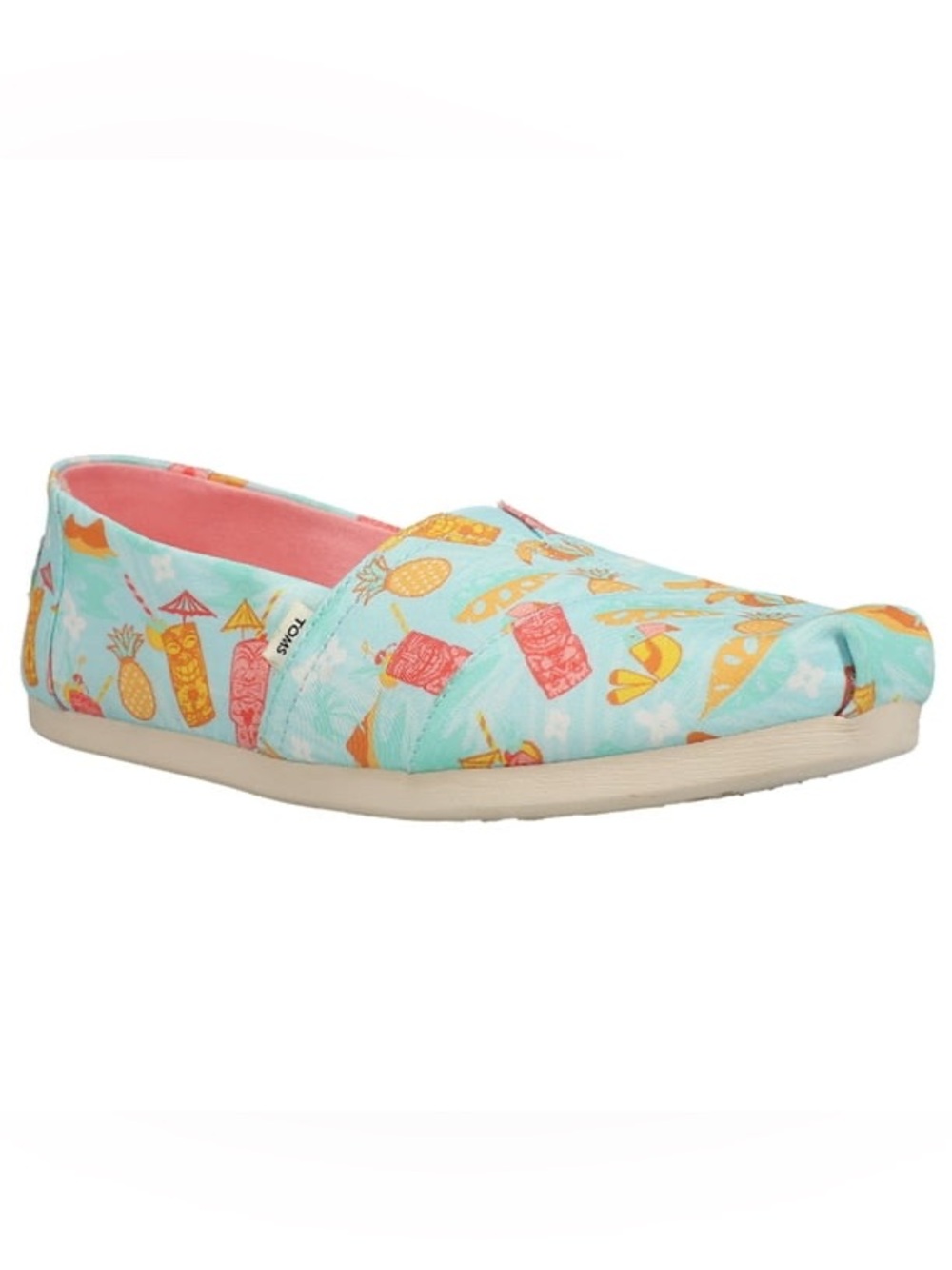 TOMS Women’s Alpargata Slip-On Flats – Tropical Tiki Print – Size 9 NWOB - Picture 2 of 9